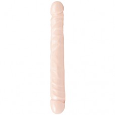 Jr. Veined Double Header Dildo - Huidkleur