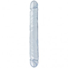 Crystal Jellies Dubbel Dildo - Transparant