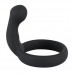 Black Velvets Cockring Met Stimulator - Zwart