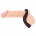 Black Velvets Cockring Met Stimulator - Zwart