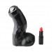 All Black Dildo - 17 cm