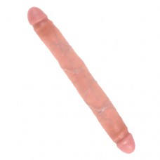 King Cock dubbele dildo - 31 cm, huidskleur