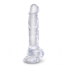 King Cock Realistische Dildo Met Ballen - Clear 8