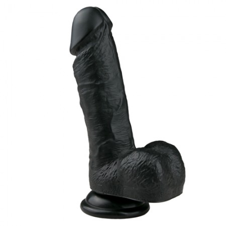 Realistische Dildo Zwart - 17,5 cm