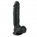 Realistische Dildo Zwart - 22,5 cm