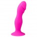 Roze siliconen dildo met zuignap