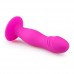 Roze siliconen dildo met zuignap