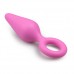 Roze Buttplug Met Trekring - Large