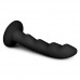 Ripples Strap-On Dildo - Zwart