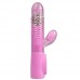 Stotende vibrator met kralen - Roze